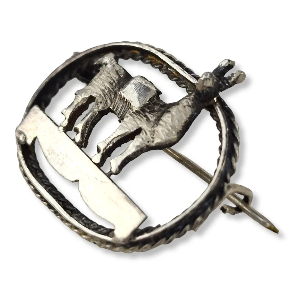 Vintage Llama Brooch Pin Sterling Silver 925 Small Vintage Animal Dainty